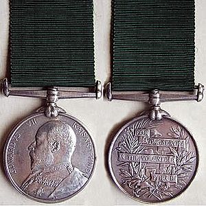 Volunteer Long Service Medal (Colonial) Edward VII v1