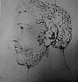 William Blake - Richard Coer de Lion, Butlin 729 c 1819 178x163mm - Joseph Holland - Los Angeles, California