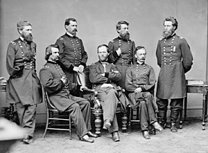 William Tecumseh Sherman and staff - Brady-Handy