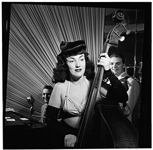 (Portrait of Teddy Kaye, Vivien Garry, and Arv(in) Charles Garrison, Dixon's, New York, N.Y., ca. May 1947) (LOC) (4976467461)