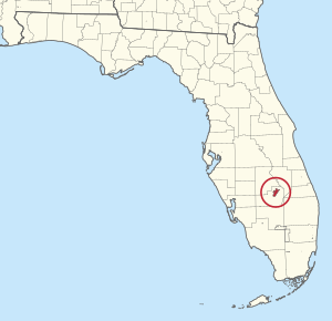 Location of Brighton Seminole Indian Reservation