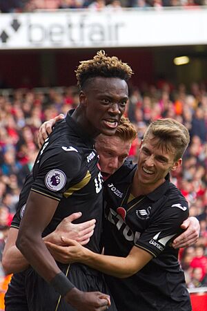 06 Tammy Abraham, Samuel Clucas & Tom Carroll IMG 3741 (24212924278)