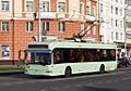 2010-built Gomel AKSM-321 trolleybus 1797 on route 1 in 2015