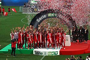 AC Monza 2022 Serie A celebration 10 (cropped)