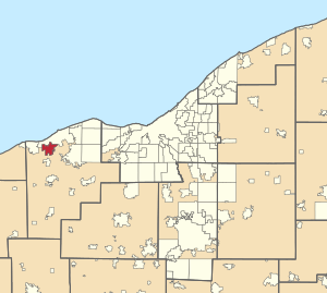 Location in Greater Cleveland
