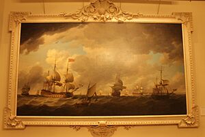 A Flagship Before the Wind under Easy Sail by Charles Brooking 1745