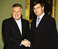 Aleksander Kwasniewski i Jan Peter Balkenende