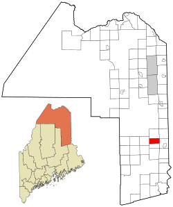 Location of Ludlow, Maine