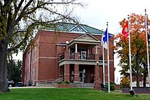 The Benton County Courthouse in Warsaw