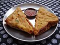 Bread Pakora (Stuffed with Mashed-Spicy Potatoes)