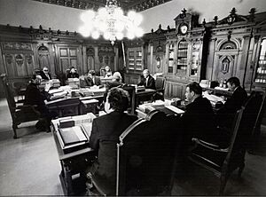 Bundesrat (Schweiz) im Sitzungszimmer