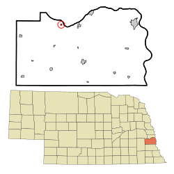 Location of South Bend, Nebraska