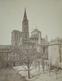 Cathédrale de Strasbourg, construction de la tour Klotz