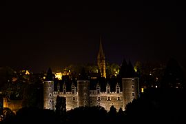 Château de Josselin nocturne