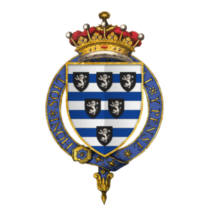 Coat of arms of Sir Thomas Cecil, 1st Earl of Exeter, KG