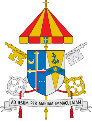 Coat of arms of the Basilica of the National Shrine of the Immaculate Conception