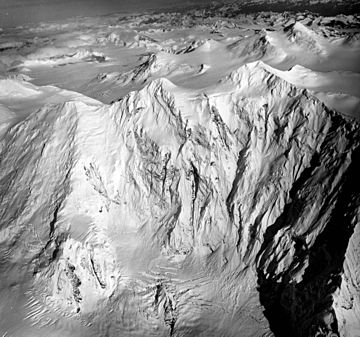Columbia Glacier, Head, Hanging Glacier, August 24, 1964 (GLACIERS 1068).jpg