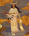Detail from “Apparition of the Buffalo Calf Maiden” (1959) by Frithjof Schuon