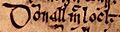 Domnall Mac Lochlainn (Oxford Bodleian Library MS Rawlinson B 488, folio 19r)