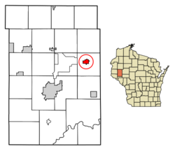 Location of Colfaxin Dunn County, Wisconsin