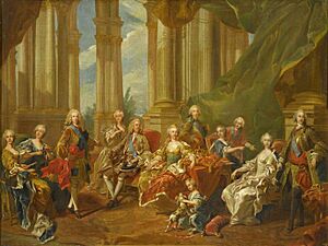 Family of Philip V of Spain circa 1738 by van Loo