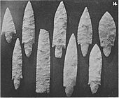 Flint arroheads from Narmer's tomb