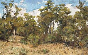 Frederick McCubbin - Gum trees, Mt. Macedon (1904)