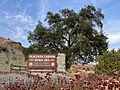 Front entrance sign, Placerita Canyon State Park
