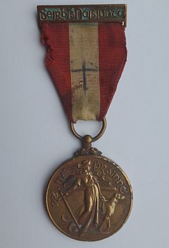 Front view of WW2 Era Irish Emergency Service Medal