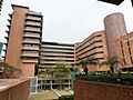 HK Hung Hom 香港理工大學 PolyU campus Choi Kai Yau Building facade Feb-2013