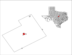 Location of Hamilton, Texas
