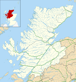 Map showing the location of Torridon Hills