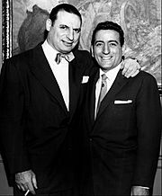 Irv Kupcinet and Tony Bennett circa 1950s
