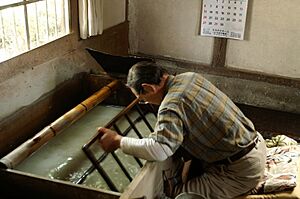 Japanese paper-making process; April 2008 (02)