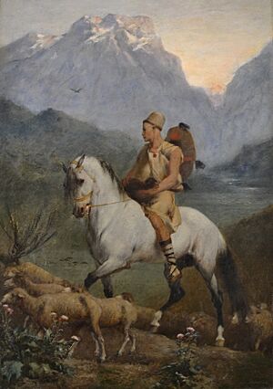 Kabyle Shepherd, by Eugène Fromentin