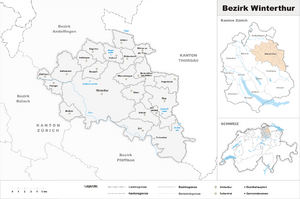 Location of Winterthur District