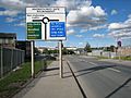 Knowsthorpe Gate Roundabout sign 20 July 2017
