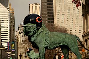 Lion Chicago Bears Helmet