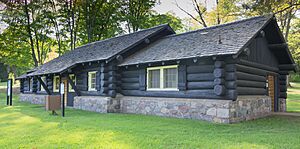 Log Building at Bewabic State Park