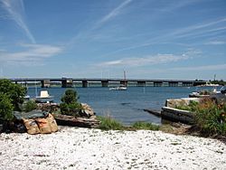 MA Route 88 bridge over the Westport River, Westport Point MA