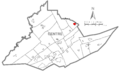 Map of Blanchard, Centre County, Pennsylvania Highlighted