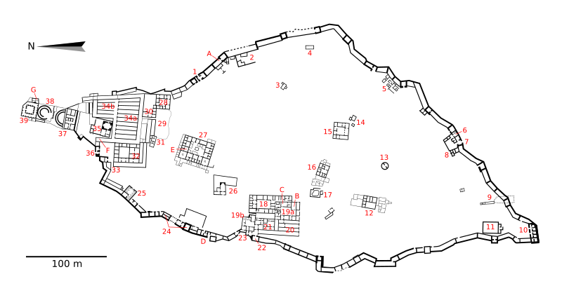 Map of Masada