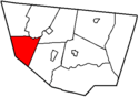 Map of Sullivan County Pennsylvania Highlighting Hillsgrove Township.png