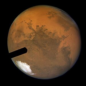 Mars close encounter (captured by the Hubble Space Telescope)