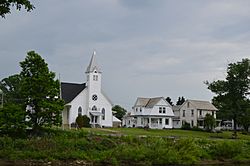 Methodist church and houses in Summerville.jpg