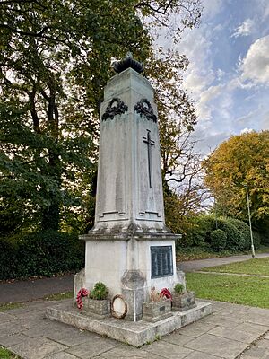 Mill Hill War Memorial, October 2022