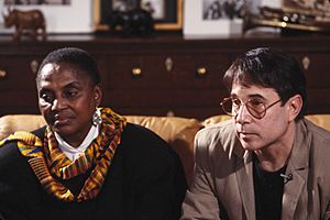 Miriam Makeba and Paul Simon, musicians gtfy.02537