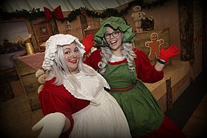 Mother Christmas at Tulleys Christmas event