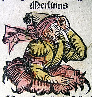 Nuremberg chronicles - Merlin (CXXXVIIIr)