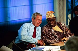 Obasanjo with Bush